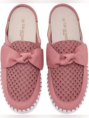 Ilse Jacobsen Tulip Bow Tie Slip-On Rouge/Rose EU36 (US 5.5-6)